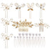 inSowni 26 Pack Gold Wedding Bridal Hair Side Combs + U Shaped Hair Pins Clips for Women Girls Bridesmaids