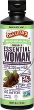 Barlean's Essential Woman Liquid Supplement, Chocolate Mint, 16 oz, Flaxseed, Evening Primrose Oil & Soy Isoflavones