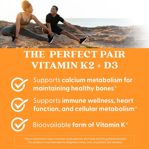 K2 MK-7 D3 D3 K2 MK7 60 Doctor's Best Natural Vitamin Plus - VIT and Supplement for Men & Women, Supports Tissue
