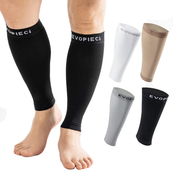15-20mmHg Wide Calf Sleeve Brace Compression Socks - 1 Pair for Men and Women Leg Support, Pain Relief