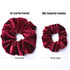 Whaline 6 Big Hair Scrunchies - Velvet Elastics Large Hair Bobble Bands for Women, Soft Hair Ties in 6 Colors