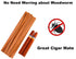 ROJOSER 100PACK Cedar Lighter for Cigars, Spanish Cedar Wood Veneer Lumber Strip Chip for Cigar Lighting & Smoking