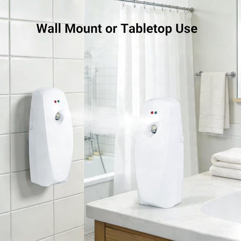 Teutorigos Commercial 1 Pack Automatic Air Freshener Dispensers, Timing Aromatherapy Diffuser for Bathroom, Office