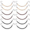 Hotop 15 Pieces Elastic Hook Hair Tie Styling Ponytail Holder Hooks for Curly Long Hair (Black, Brown, Blonde)
