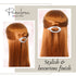 Parcelona French Plain Oval Small Celluloid Hair Barrette Clips, Metal Free Hair Accessories for Women (Solid White)