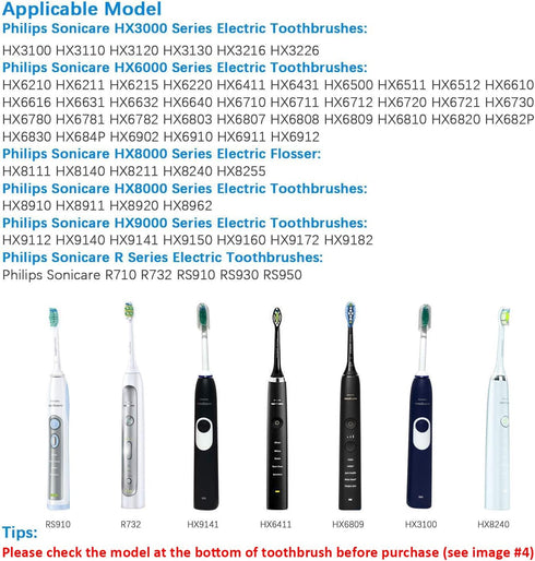 Replacement Charger Base for Philips Sonicare Electric Toothbrush HX6100, Travel Charger for HX3000 / HX6000 / HX8000 /