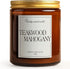 Putart 9oz Mahogany & Teakwood Highly Scented Candles for Home, Natural Soy Aromatherapy Organic Candle with Essential