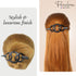 Parcelona French 3.5" Celluloid Hair Slider Barrette - Triple Ringed Non Slip Ponytail Holder for Women
