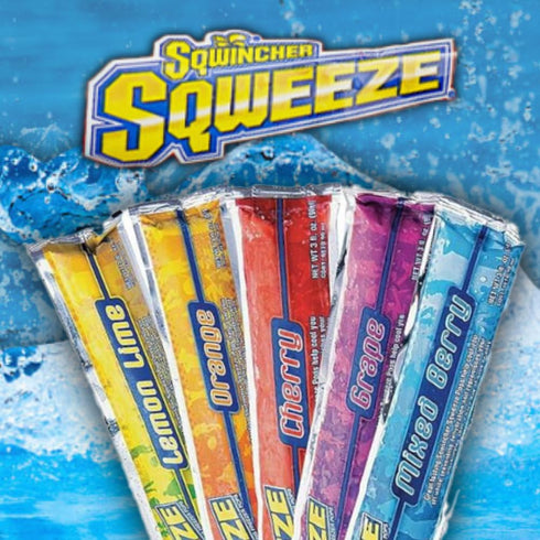 Sqwincher Sqweeze Electrolyte Freeze Pops | Assorted Flavors, 10 per Pack