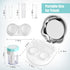 Contact Lens Travel Kit with Cleaner Washer, Portable Box with Mirror, Tweezers, Remover Tool, Solution Bottle (Silver2)