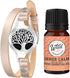 Wild Essentials Tree of Life Essential Oil Leather Wrap Bracelet Diffuser Kit - Gift Set with Essential Oil