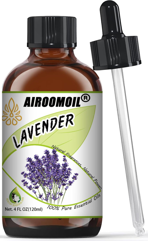 Premium Lavender Essential Oil for Relaxation DIY Diffusers, Candles, Soaps, Shampoo, 4 Fl Oz