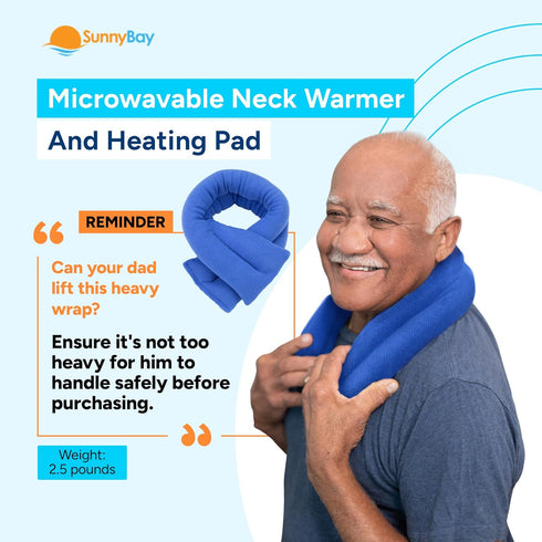 SunnyBay Microwave Heating Pad, Microwavable Neck and Shoulder Wrap for Pain Relief