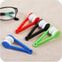LERORO 12 Pcs Mini Microfiber Glasses Cleaner, Soft Brush Cleaning Tool, Eyeglass Cleaner Clip (Random Color)