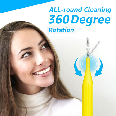 RAZOKO Interdental Brush, Toothpick Flossing Head, Easy Use Tooth Cleaning Tool, 176 Count (2mm/2.3mm/2.5mm/3mm)
