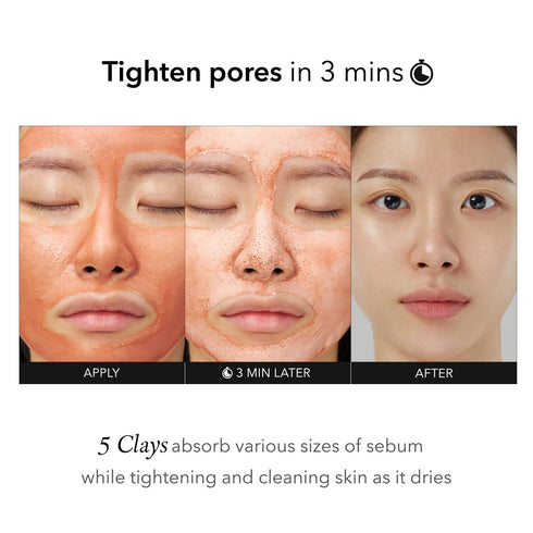 Aprilskin Carrotene IPMP Quick Dry Pore Tightening Clay Mask - 5.07 oz Vegan Skin Care