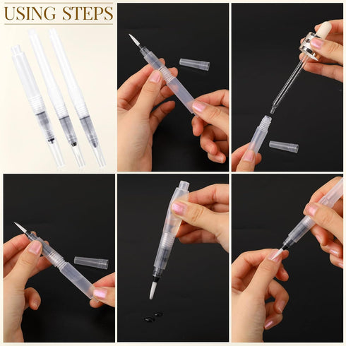 Refillable Cuticle Oil Pen - 3PCS Empty Nail Oil Pen with Brush for Cosmetics