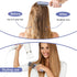 WIN SUN Paddle Brush with Air Cushion - Marble Effect, Good for Detangling, Straightening Hair and Blow Drying