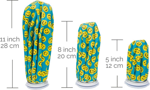 NeoTech Care Ice Bag, Screw Top Fillable, Reusable (Feathers Design, 8 inch)