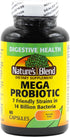 Natures Blend Mega Probiotic Capsules, 60 Count