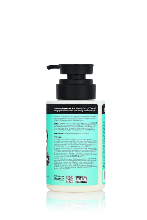 The Doux PRESS REWIND Curl Retention Shampoo for Women and Men, Cleanse and Restore Curls Hair Products