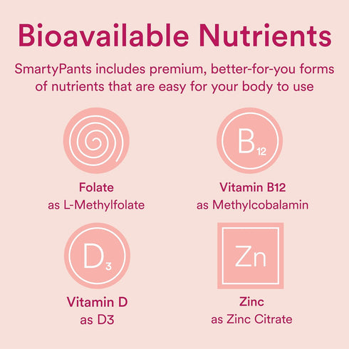 SmartyPants Women's Multivitamin Gummies - Omega 3 Fish Oil, Methylfolate, Vitamin D3, Gluten Free, 180 Count
