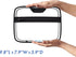 Large Transparent Clear Toiletry Bag - PVC Makeup Case with Handle - See Through Packing Cube - Zippered Plastic Pouch