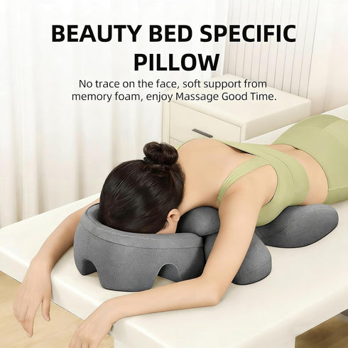 Massage headrest for Bed, a Chest and face Support Sleep Pillow, is Suitable for Massage, SPA and Sleep. Face Down