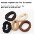No Damage Soft Polyester Hair Ties, No Tug Scrunchies Hair Bands with Strong Elasticity
