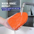 Replacement Scrubber Sponge Head for Extendable Tub Tile Shower Scrubber, Non-Scratch (2X Scrubber Sponge Red)