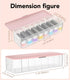 P-80 Daily Contact Lens Organizer with Remover & Tweezer, Disposable Lens Dispenser, Clear Plastic Box for All Brands