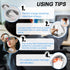 INSHUEY Neck Massager for Pain Relief with Heat Portable Electric Pulse Deep Tissue Trigger Point Cervical Massager