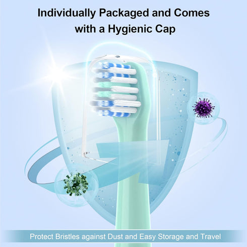Replacement Toothbrush Heads 10 Pack Compatible with Colgate Hum Smart Battery Electric Toothbrush