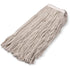 SPARTA Flo-Pac Cotton Mop Head ¦ Cut-End, Narrow Band with White Band for Organized Cleaning, 32 Inches, Tan