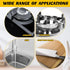 2 Pcs Stainless Steel Teak Scrub | 304 Stainless Steel Wool Scrubber | Rust Resistant for Cleaning Dishes & Furniture