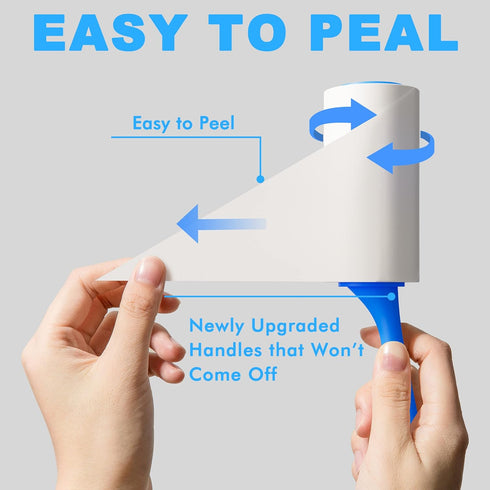 Extra Sticky Lint Roller Mega Value Set, 400 Sheets for Pet Hair Removal from Clothes, Furniture, Carpet