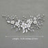 Unicra Silver Bride Wedding Hair Vine, Rhinestone Flower Bridal Hair Piece Jewelry for Women and Girls
