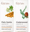 Palo Santo Essential Oil for Diffuser & Cedarwood Oil for Hair Set