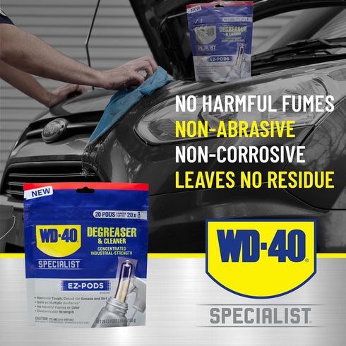 WD-40 Cleaner,1-Pack 5 Specialist Degreaser and Cleaner EZ-PODS, Customizable Industrial-Strength Concentrate
