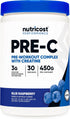 Nutricost Pre-C Pre-Workout Complex with Creatine, Blue Raspberry, 30 Servings, 450g Powder