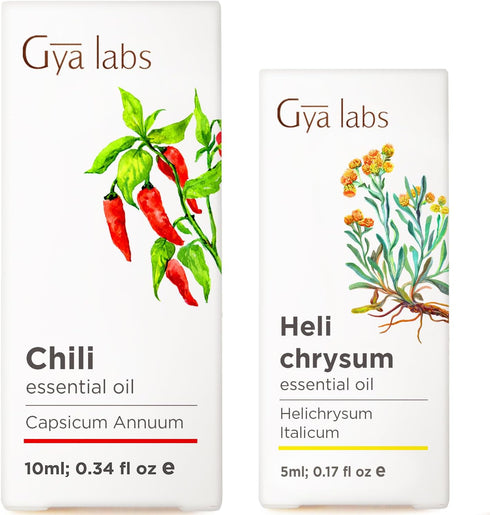 Chili & Helichrysum Essential Oil Set - Aromatherapy Grade Essential Oils Set
