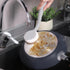 DrDirt Kitchen Sponges with Handle - 2 Round Wood Pulp Dish Sponges & 1 Non-Scratch Scouring Pad for Pans & Sink