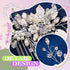 JEAIRTS Crystal Hair Comb, Silver Bridal Pearl Headpiece Wedding Hair Accessories for Women