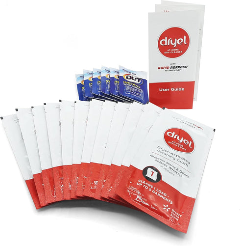 dryel At-Home Dry Cleaner Kit, New and Improved with Rapid Refresh Technology, 12 Loads with Stain Remover