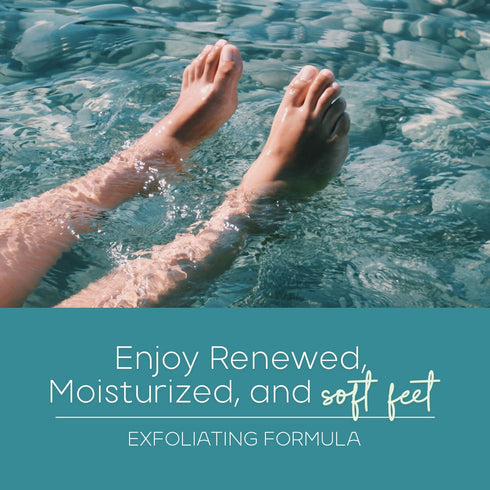 Sea Salt & Aloe Foot Masks Moisturizing Socks - Moisturizes Tired, Dry & Cracked Feet, Exfoliating & Hydrating Foot Mask - Cruelty Free Korean Skin Care For All Skin Types - 3 Pairs