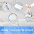 Small Trash Bags 1.2 Gallon - 108 Count Garbage Bags for Bathroom Mini Trash Can Liners, Fit 4.5-5 Liter White
