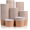 yvsay 55-Count 8-Oz Disposable Dessert Bowls, disposable bowls Paper Ice Cream Cups for