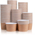 yvsay 55-Count 8-Oz Disposable Dessert Bowls, disposable bowls Paper Ice Cream Cups for