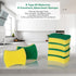 Kitchen Cleaning Sponges,96 Pack Eco Non-Scratch for Dish,Scrub Sponges by WUHUIXOZ