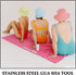 IDEANATEGRATE Portable Muscle Scraper Tool Gua Sha Metal Massage Instrument for Neck Arms Back Facial Skin Smoothing